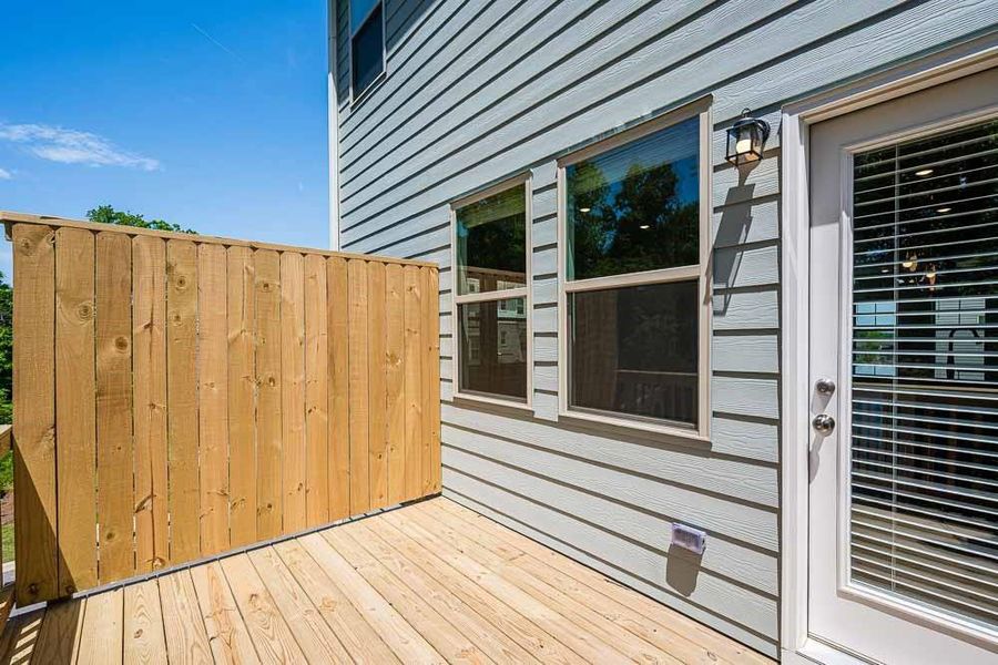 Front exterior of a new home in Hampton Trace, Marietta, GA, highlighting curb appeal (Image 2).