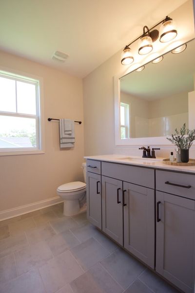 Furnished interior in a model home at Sawyer’s Run in Hampstead (Image 20).