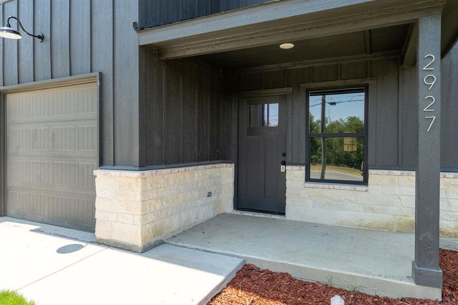Front exterior of a new home in , Fort Worth, TX, highlighting curb appeal (Image 14). Front exterior of a new home in , Fort Worth, TX, highlighting curb appeal (Image 14).