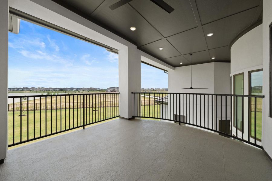 Enjoy the view from the upstairs covered balcony. Enjoy the view from the upstairs covered balcony.