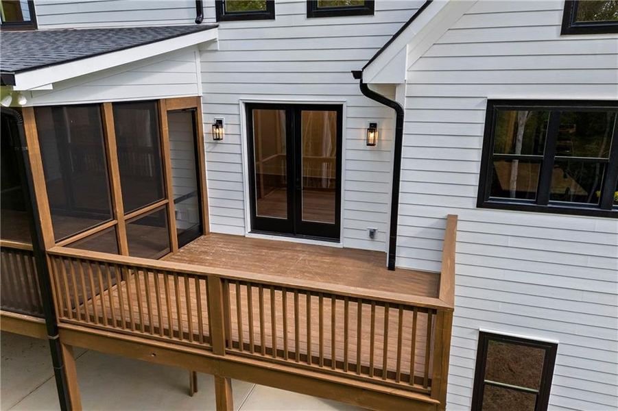 Front exterior of a new home in , Flowery Branch, GA, highlighting curb appeal (Image 48).