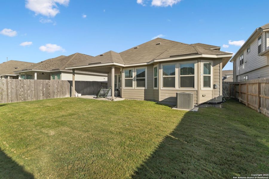 Front exterior of a new home in Rhine Valley, Schertz, TX, highlighting curb appeal (Image 29).