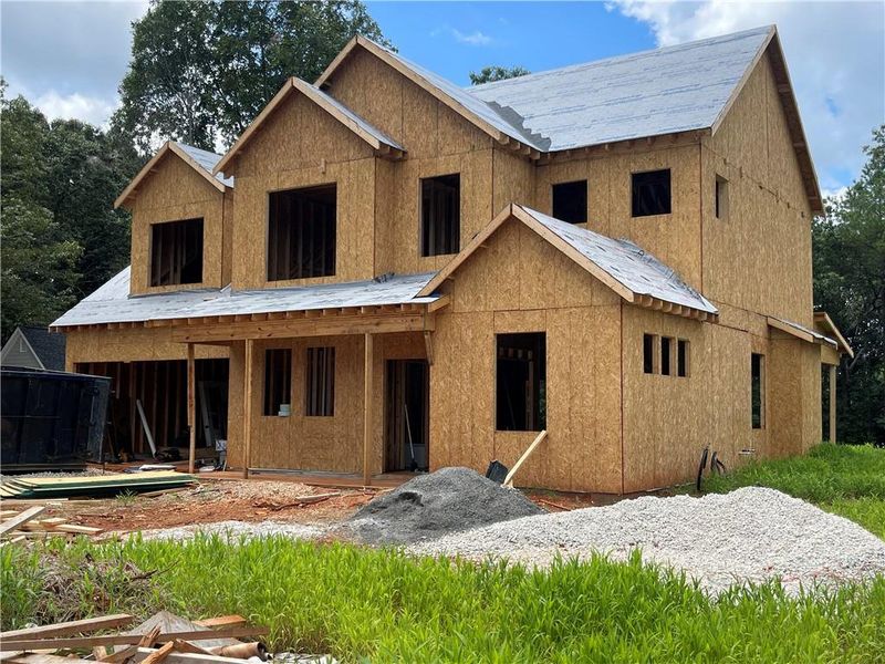 In-progress construction of a new home in , Cumming, GA (Image 45).