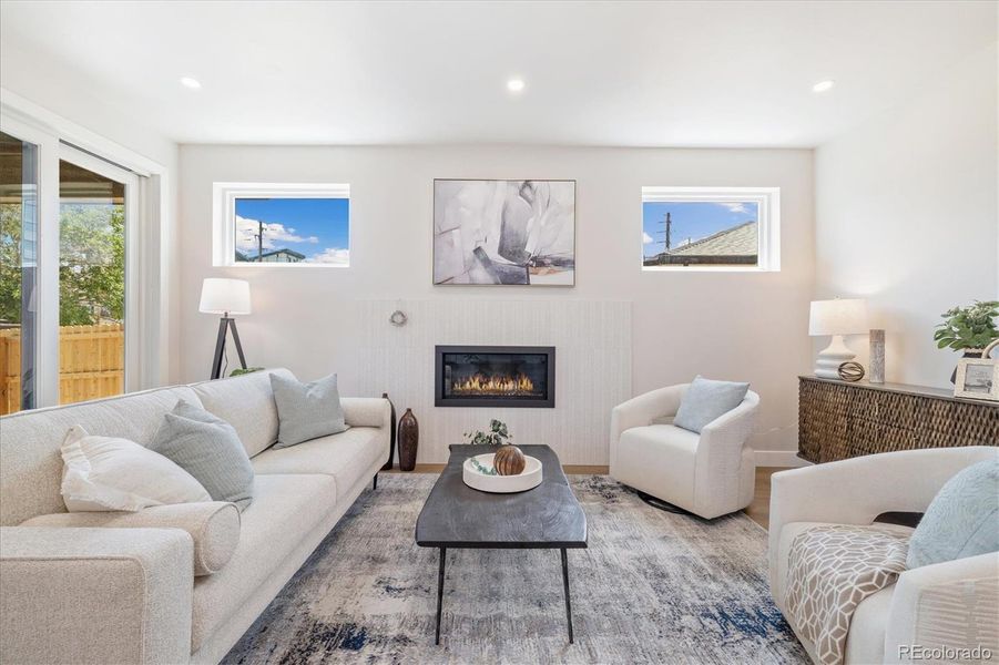 Furnished interior view inside a new home in , Denver (Image 32).