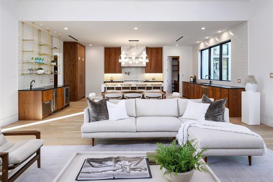 Furnished interior view inside a new home in , Dallas (Image 5).