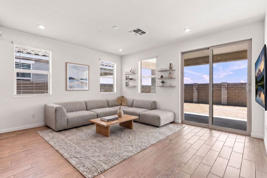 Furnished interior view inside a new home in Montana Vista - Highland, Buckeye (Image 7).