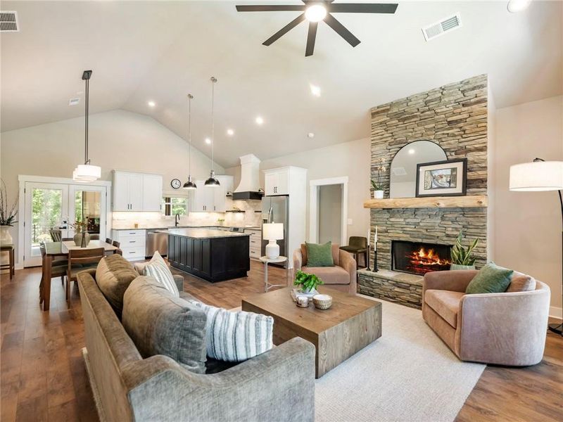 Furnished interior view inside a new home in , Cornelia (Image 32). Furnished interior view inside a new home in , Cornelia (Image 32).