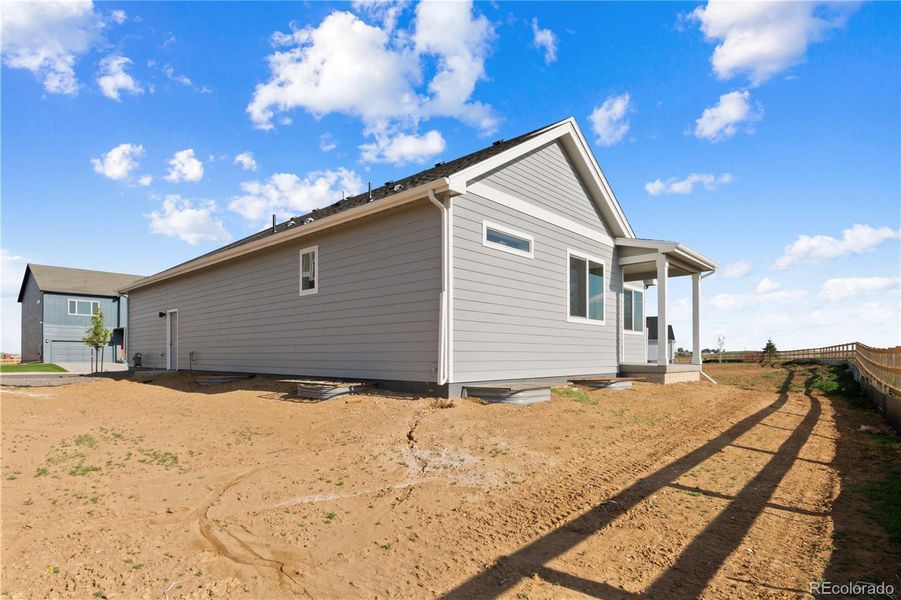 Exterior details and patio area of a home in Granary, Johnstown (Image 3). Exterior details and patio area of a home in Granary, Johnstown (Image 3).