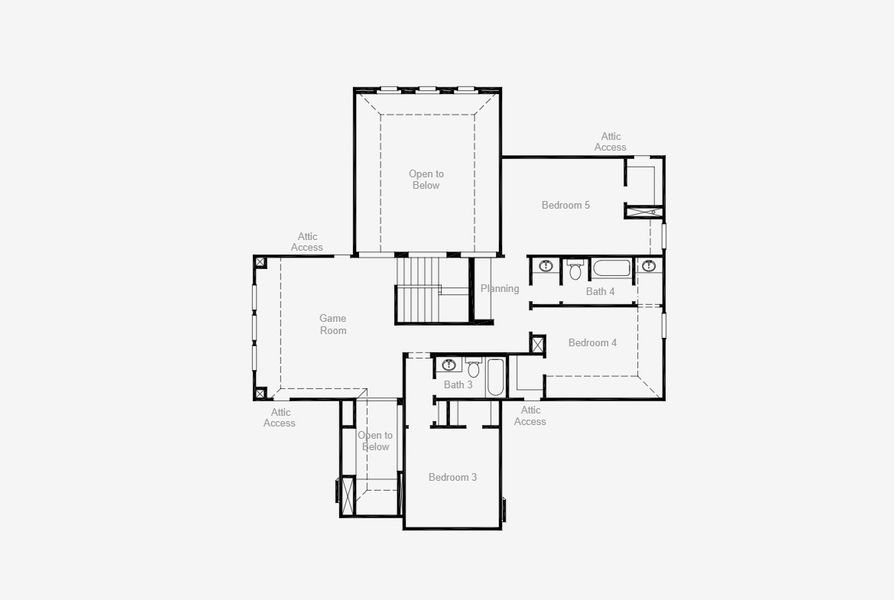 2D floor plan layout for the Humble - 60 Homesites by Coventry Homes in Cambridge Crossing, Celina, TX (Image 4). 2D floor plan layout for the Humble - 60 Homesites by Coventry Homes in Cambridge Crossing, Celina, TX (Image 4).