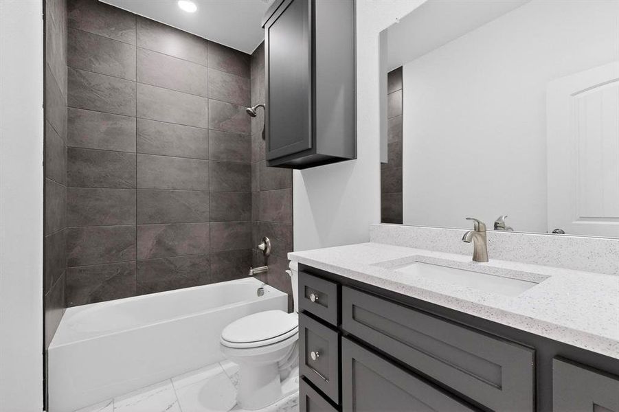 Furnished interior view inside a new home in , Dallas (Image 11).