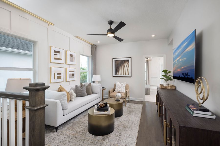 Representative furnished interior of a home built from the Shasta by Mattamy Homes in Newfield, Palm City (Image 7).