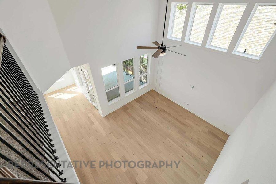 Living Room, looking from second floor Living Room, looking from second floor