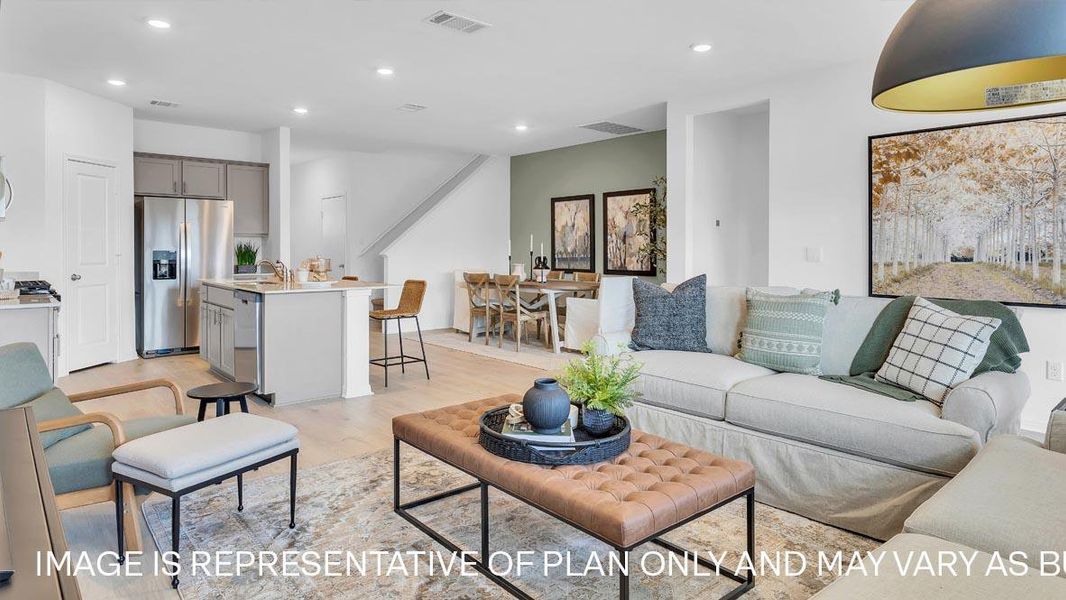 Furnished interior view inside a new home in Prairie Lakes, Buda (Image 7).