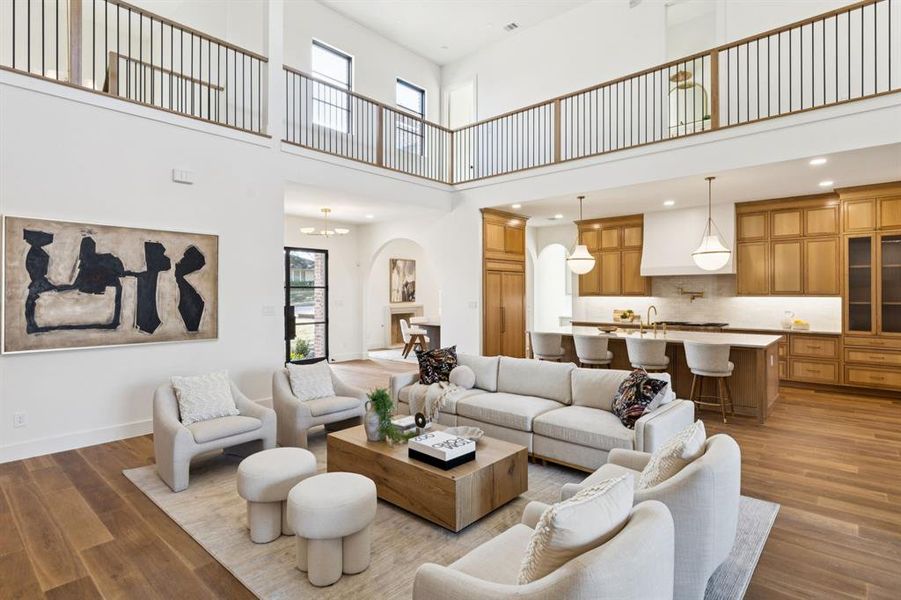 Furnished interior view inside a new home in , Dallas (Image 8).