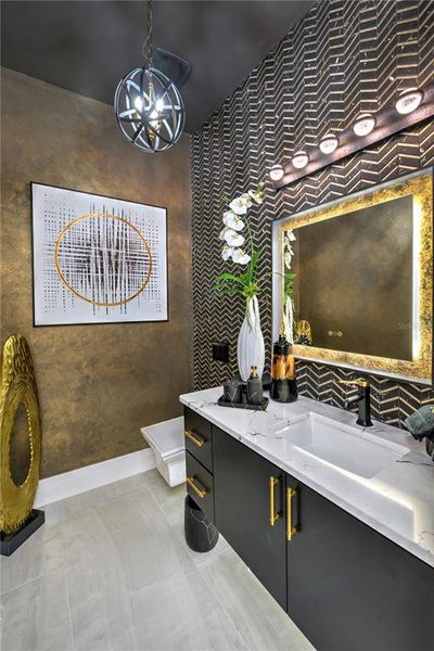 Furnished interior view inside a new home in The Estates at Brown's Landing, Port Orange (Image 29).