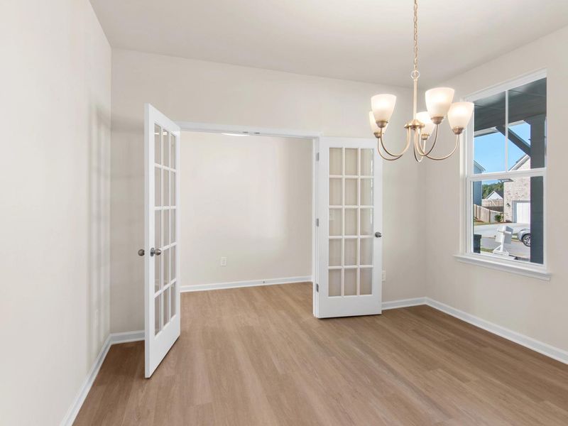 Representative unfurnished interior of a home built from the The Willow B at Wehunt Meadows by Davidson Homes LLC in Wehunt Meadows, Hoschton (Image 15).