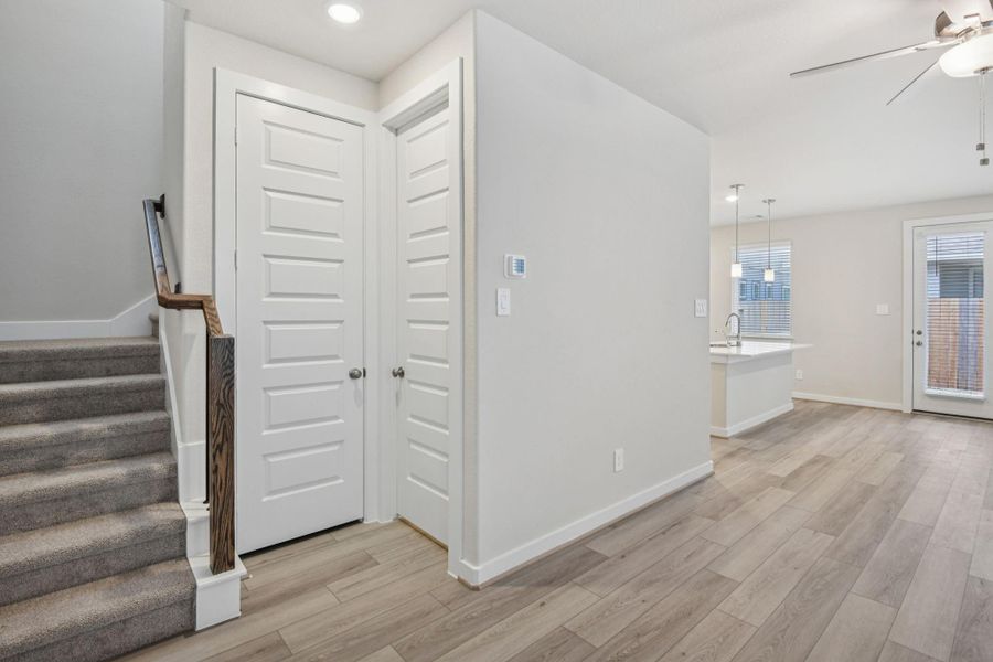 Spacious, unfurnished interior of a new home in Spring Brook Village - City Series, Houston (Image 24). Spacious, unfurnished interior of a new home in Spring Brook Village - City Series, Houston (Image 24).