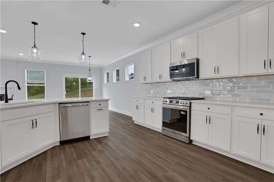 Furnished interior view inside a new home in Villas at Dawsonville, Dawsonville (Image 7).