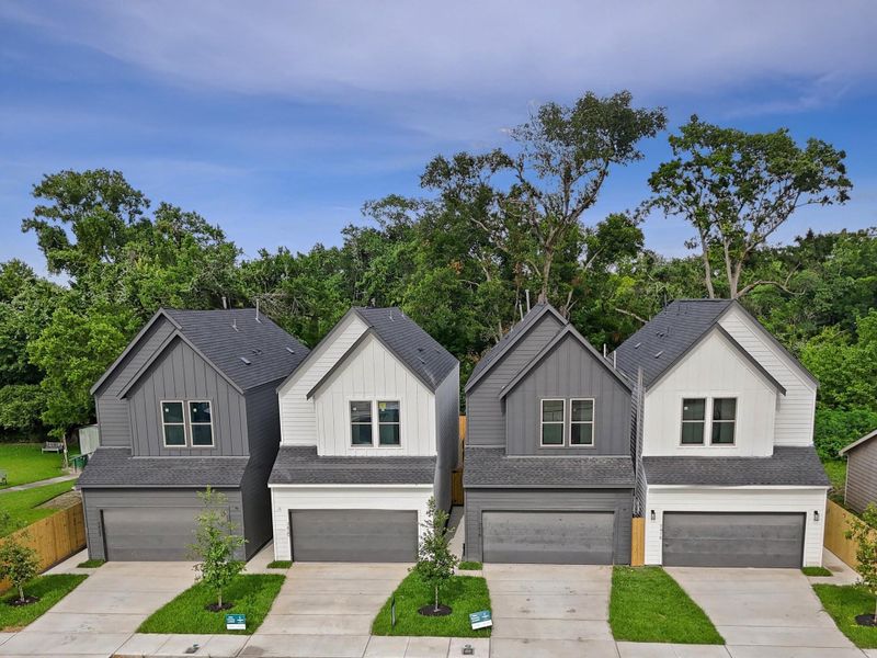 Front exterior of a new home in , Houston, TX, highlighting curb appeal (Image 23).