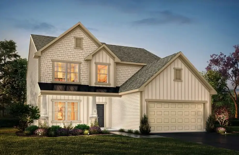 Representative exterior photo of a completed home built from the Warren by True Homes in Edgewater - Harbor Pointe, Lancaster, SC (Image 2).