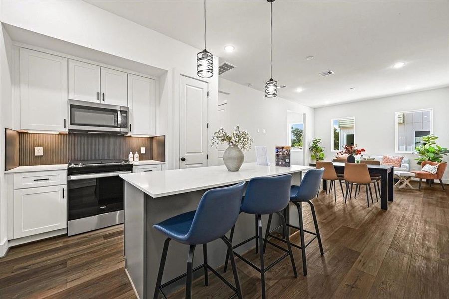 Kitchen, Dining and Living Areas - 2nd Floor Kitchen, Dining and Living Areas - 2nd Floor