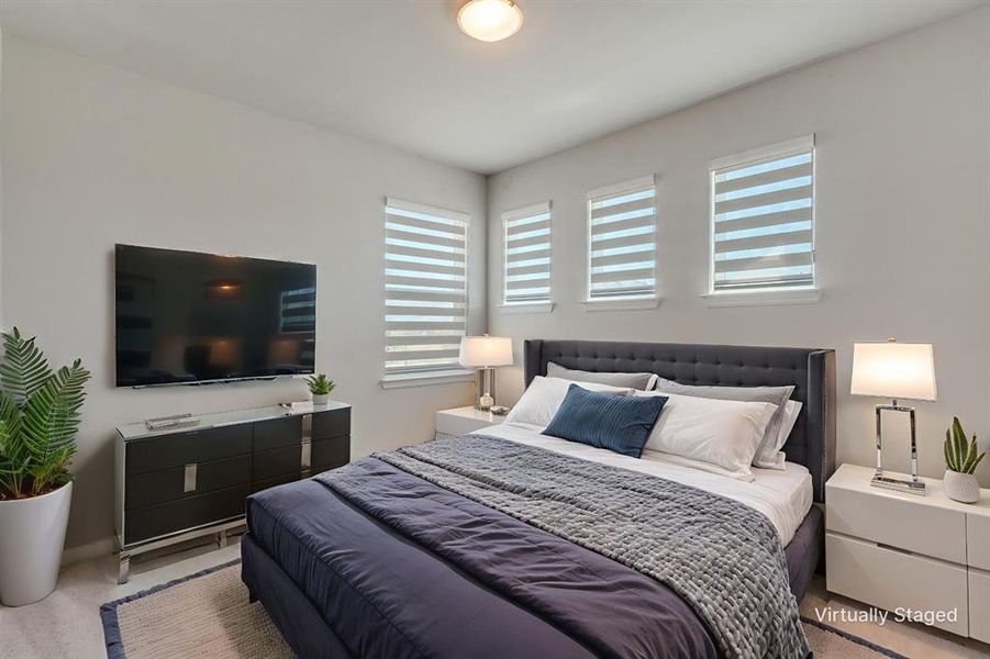 View of carpeted bedroom View of carpeted bedroom