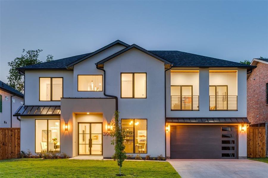 Front exterior of a new home in , Dallas, TX, highlighting curb appeal (Image 1). Front exterior of a new home in , Dallas, TX, highlighting curb appeal (Image 1).