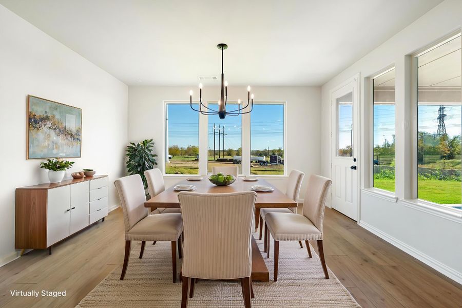 Furnished interior view inside a new home in Parker Heights, Valley View (Image 7). Furnished interior view inside a new home in Parker Heights, Valley View (Image 7).