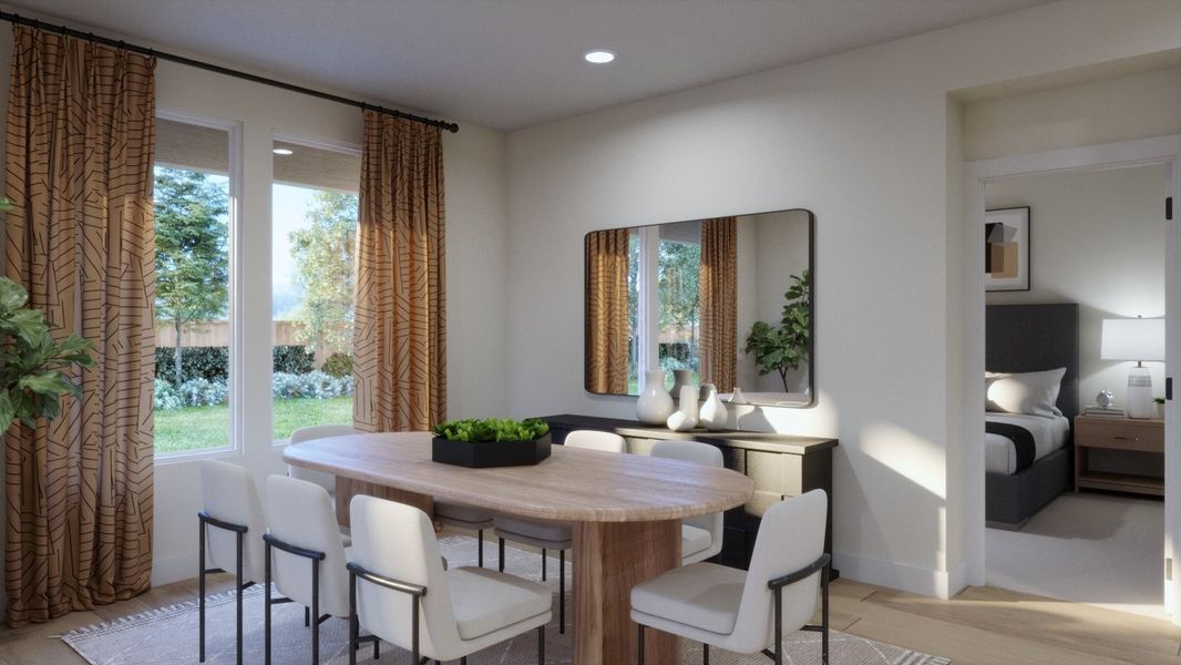 Representative furnished interior of a home built from the 4011 by Risewell Homes in Parkton Square, Kyle (Image 8). Representative furnished interior of a home built from the 4011 by Risewell Homes in Parkton Square, Kyle (Image 8).