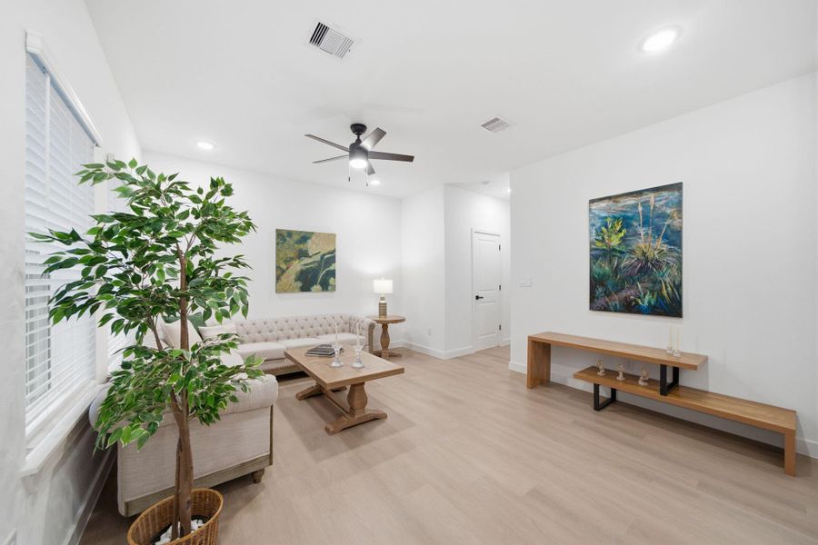 Dimmer switches to allow for custom lighting preferences. Dimmer switches to allow for custom lighting preferences.