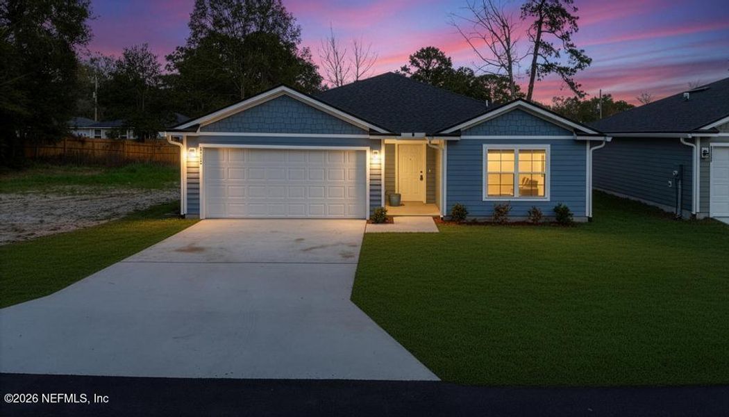 Front exterior of a new home in , Jacksonville, FL, highlighting curb appeal (Image 28).