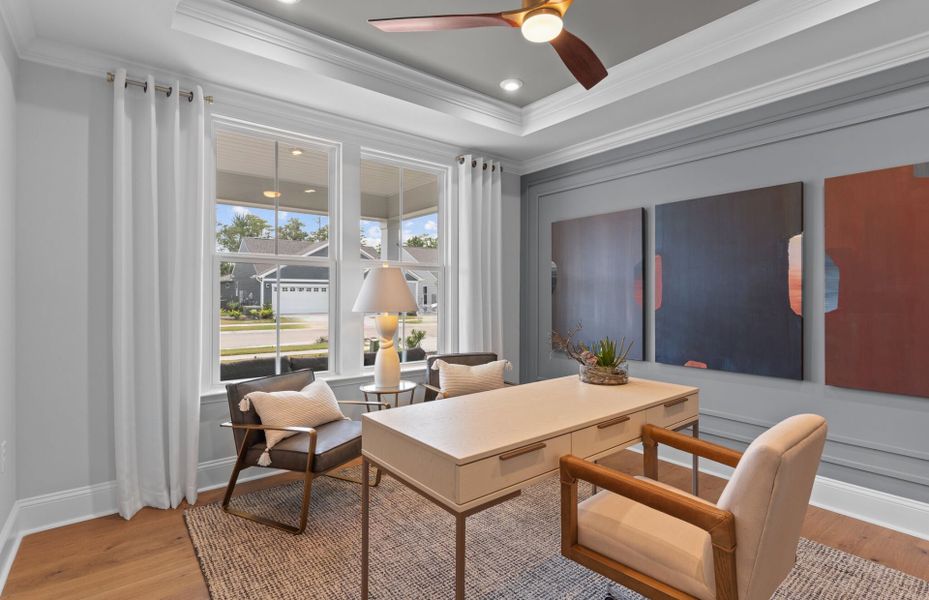 Furnished interior view inside a new home in Solserra, Shallotte (Image 26).