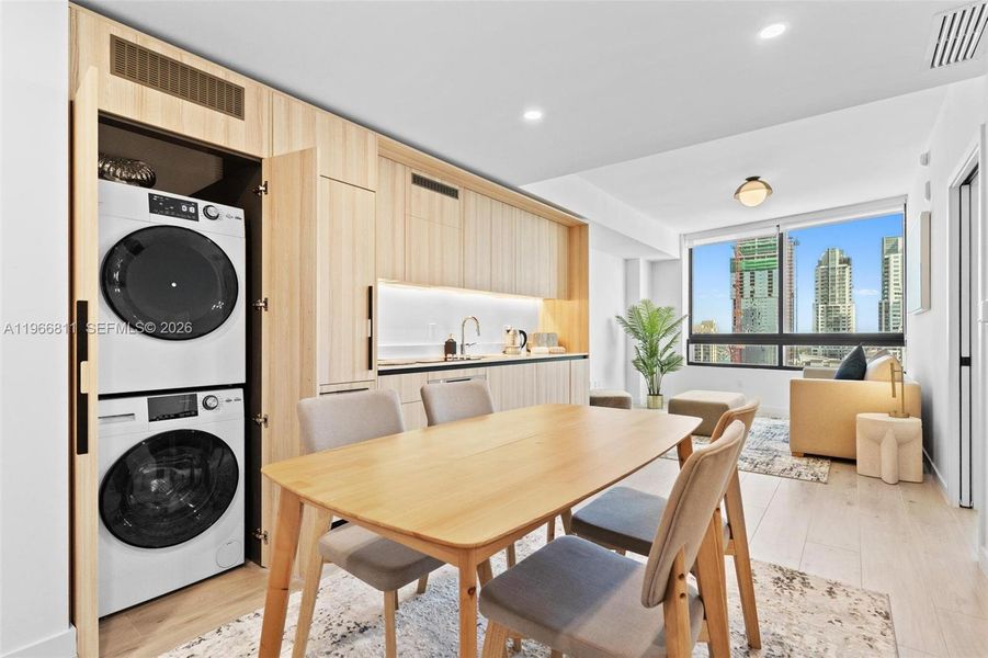 Furnished interior view inside a new home in , Miami (Image 10).