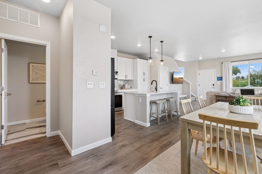 Representative furnished interior of a home built from the Biscayne by Landsea Homes in Pintail Commons at Johnstown Village, Johnstown (Image 35).