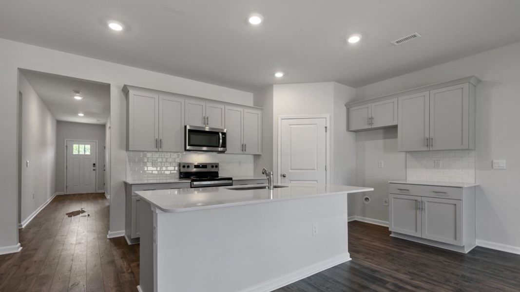 Representative furnished interior of a home built from the CALI by D.R. Horton in Swift Creek Farm, Clayton (Image 2).