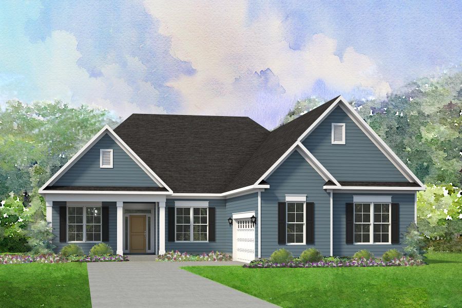 Representative exterior photo of a completed home built from the Sedona by Niblock Homes in Red Hill, Concord, NC (Image 5).