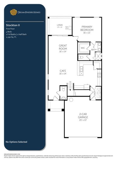 2D floor plan layout of this home in Beacon Lake, St. Augustine, FL (Image 4).