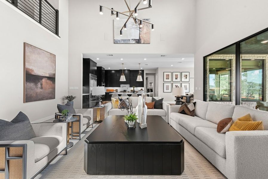 Representative furnished interior of a home built from the Emory by Scott Felder Homes in Leander Estates, Leander (Image 12).