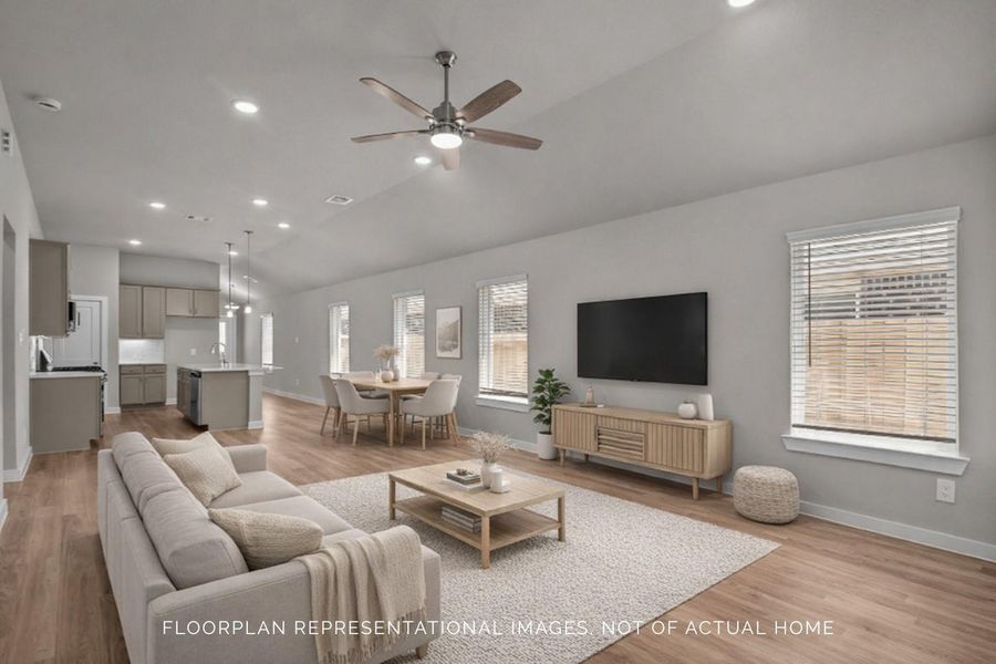 Furnished interior view inside a new home in Moran Ranch, Willis (Image 8). Furnished interior view inside a new home in Moran Ranch, Willis (Image 8).
