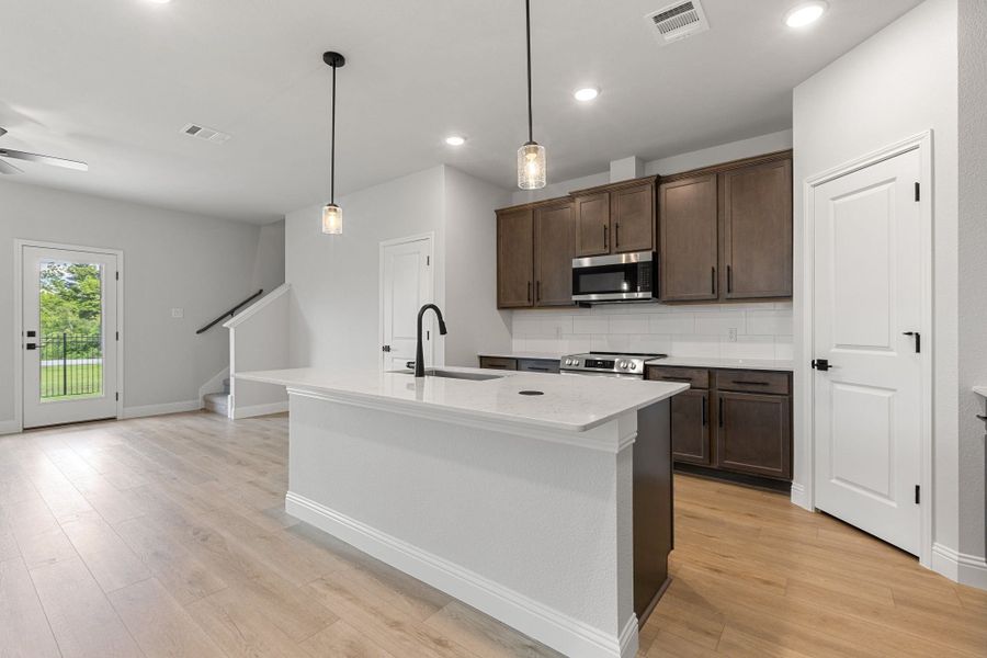 Furnished interior view inside a new home in Lake Park Villas, Wylie (Image 33).