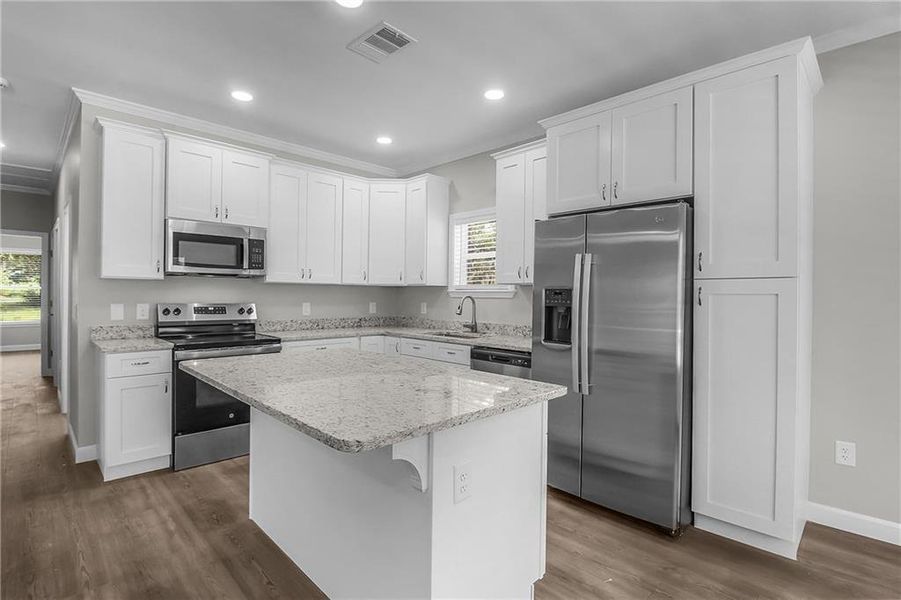 Furnished interior view inside a new home in , Ludowici (Image 13).