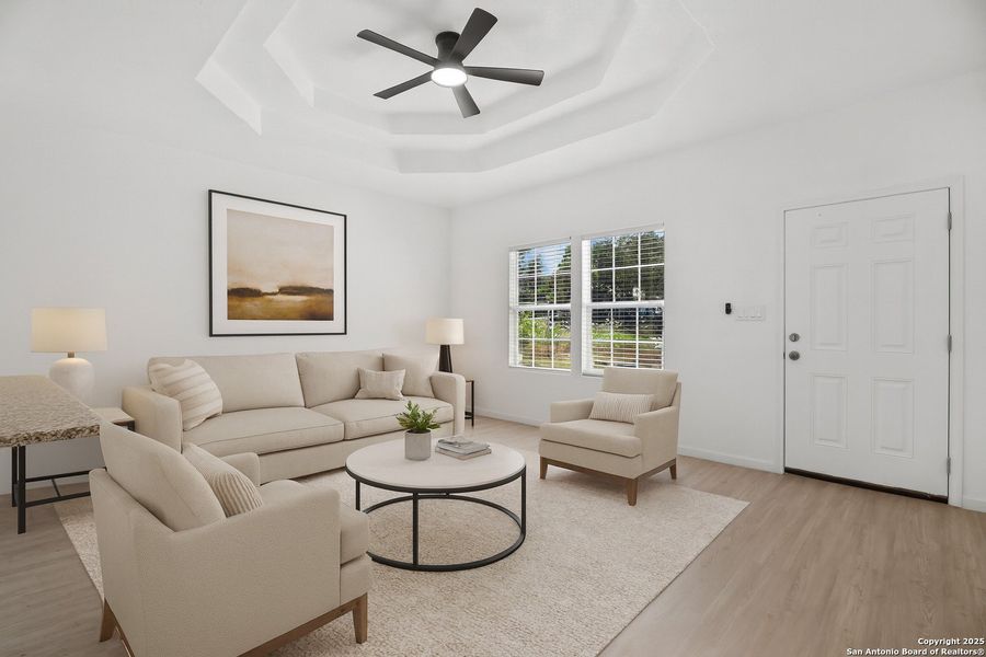 Furnished interior view inside a new home in , Canyon Lake (Image 9). Furnished interior view inside a new home in , Canyon Lake (Image 9).