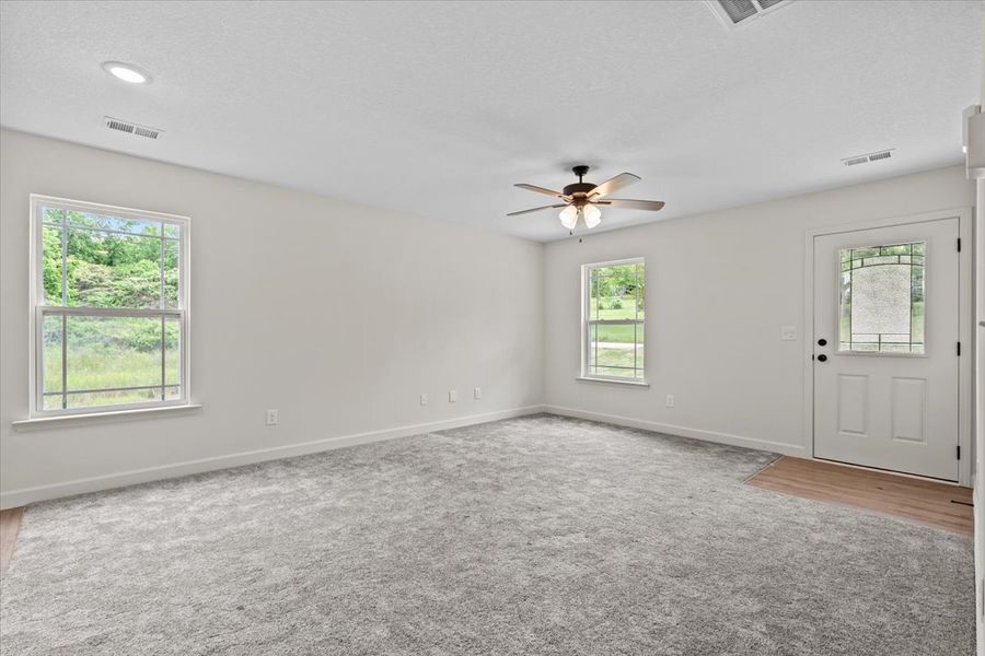 Representative unfurnished interior of a home built from the Duncan by Enchanted Homes in Gentry Place, Spartanburg (Image 8).