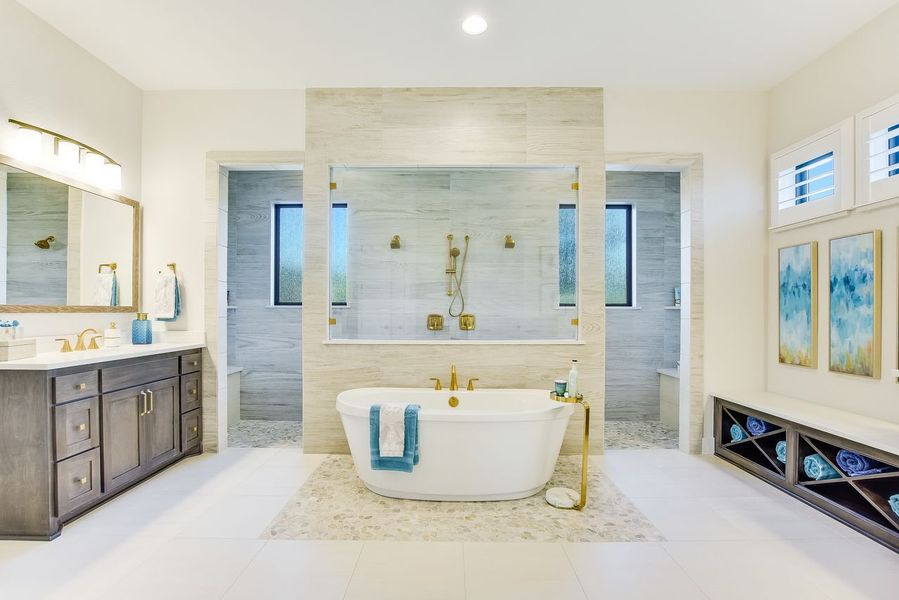 Representative furnished interior of a home built from the Siena III by Giddens Homes in Clearwater Ranch, Liberty Hill (Image 98).