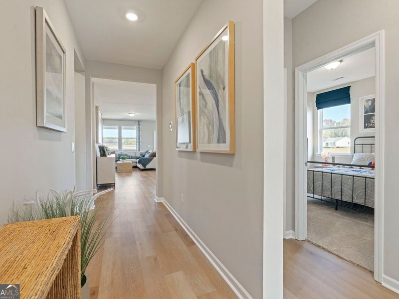 Furnished interior view inside a new home in Ivy Glen, Perry (Image 2). Furnished interior view inside a new home in Ivy Glen, Perry (Image 2).
