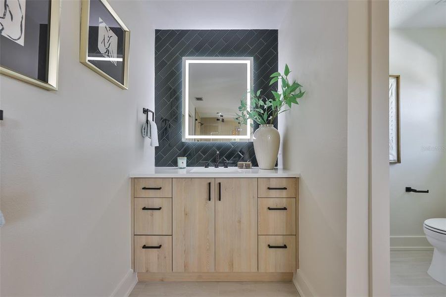 Furnished interior view inside a new home in , Tampa (Image 47). Furnished interior view inside a new home in , Tampa (Image 47).