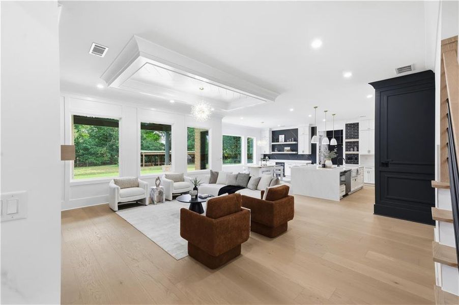 Furnished interior view inside a new home in , Monroe (Image 16).