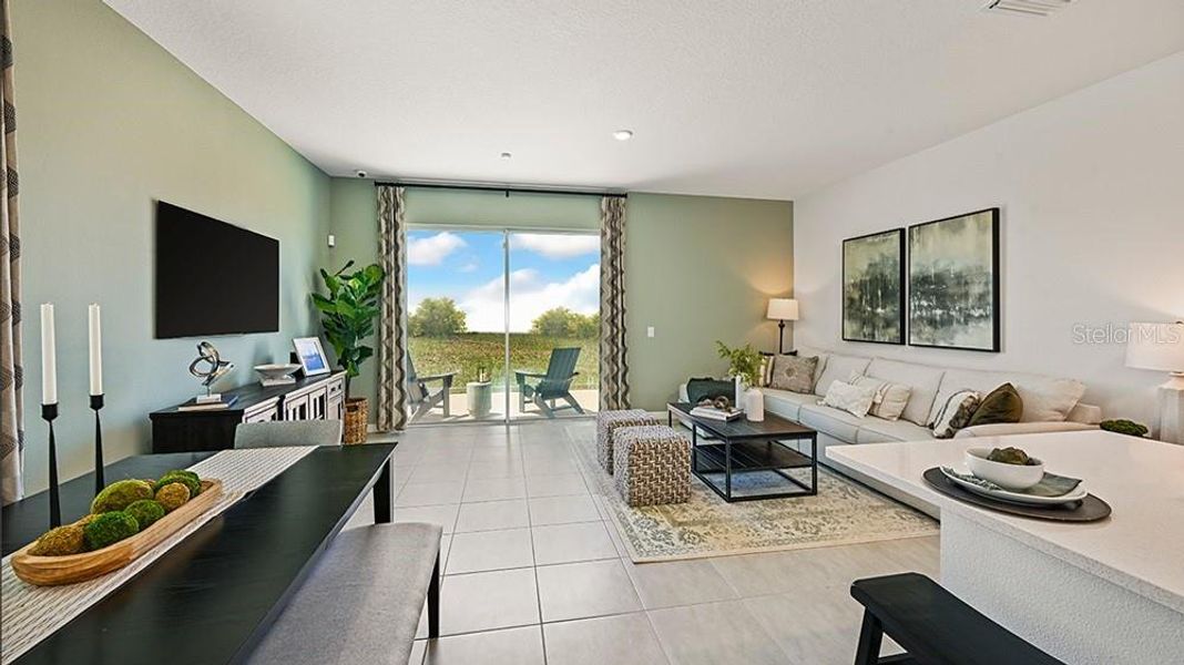 Furnished interior view inside a new home in Waterstone, Groveland (Image 18).