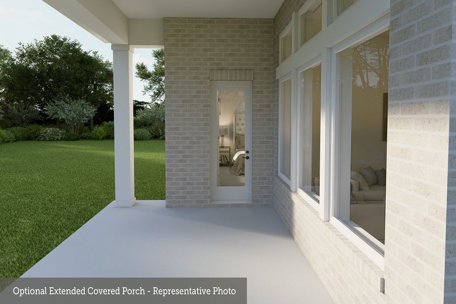 Representative exterior details of a home built from the The Crystal Beach by David Weekley Homes in Colton 45' Homesites, Montgomery (Image 4). Representative exterior details of a home built from the The Crystal Beach by David Weekley Homes in Colton 45' Homesites, Montgomery (Image 4).