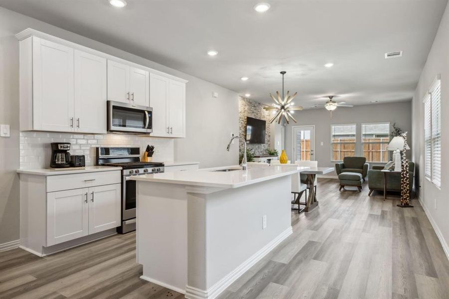 Furnished interior view inside a new home in Lakehaven - Spring Series, Farmersville (Image 12). Furnished interior view inside a new home in Lakehaven - Spring Series, Farmersville (Image 12).